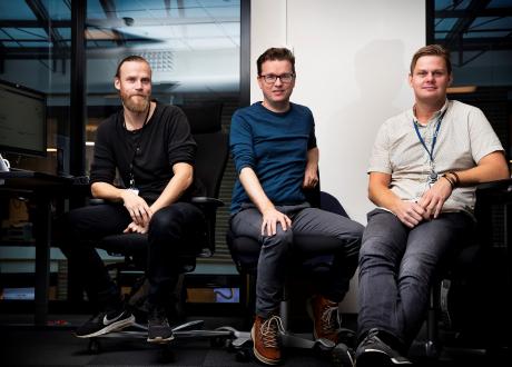 Jonas Nilsson, Espen Rasmussen og Jonas Alsaker Vikan